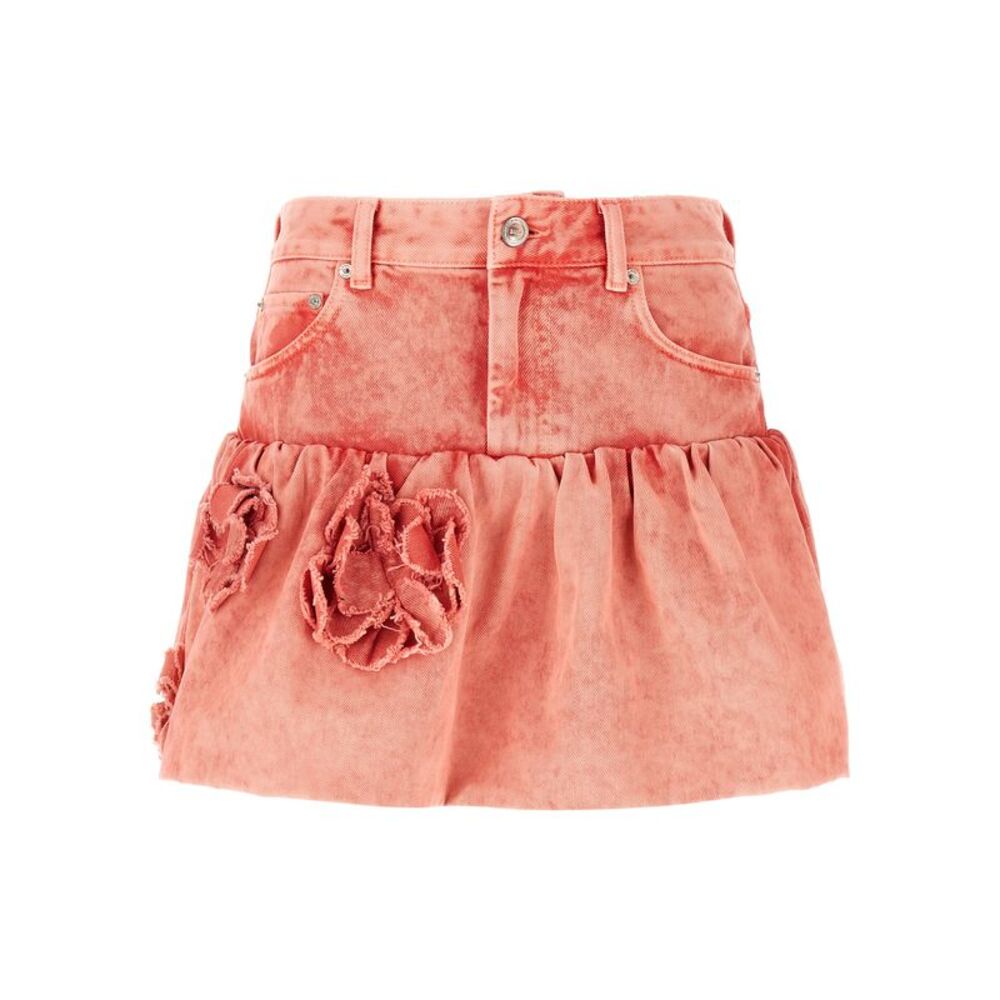 Ganni Multicolor Organic Cotton Long Women's Skirt
